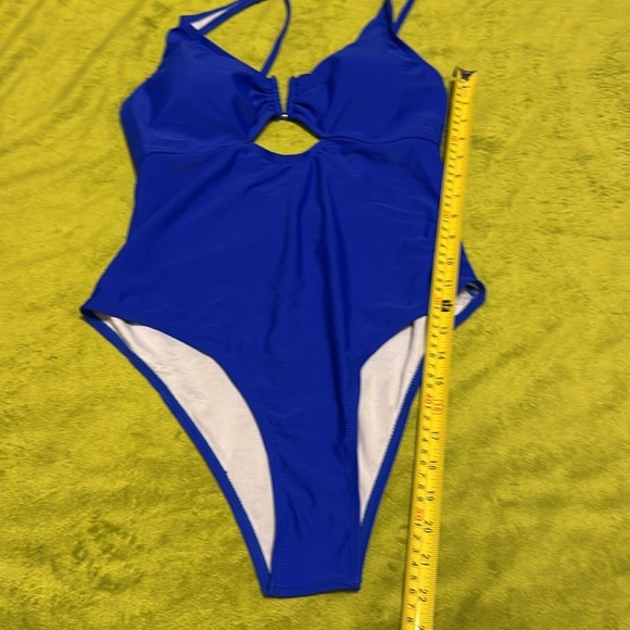 WNS 2 Pk Amazon Swim Bundle Sz Large Blue One Piece Green and floral 2Piece - Picture 10 of 13